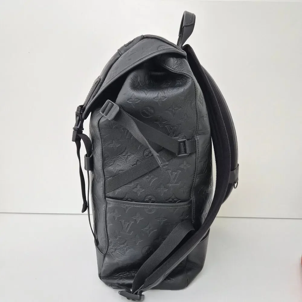Louis Vuitton Calfskin Monogram Shadow Getaway Backpack Black